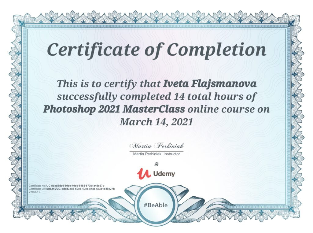 Photoshop Certificate Udemy